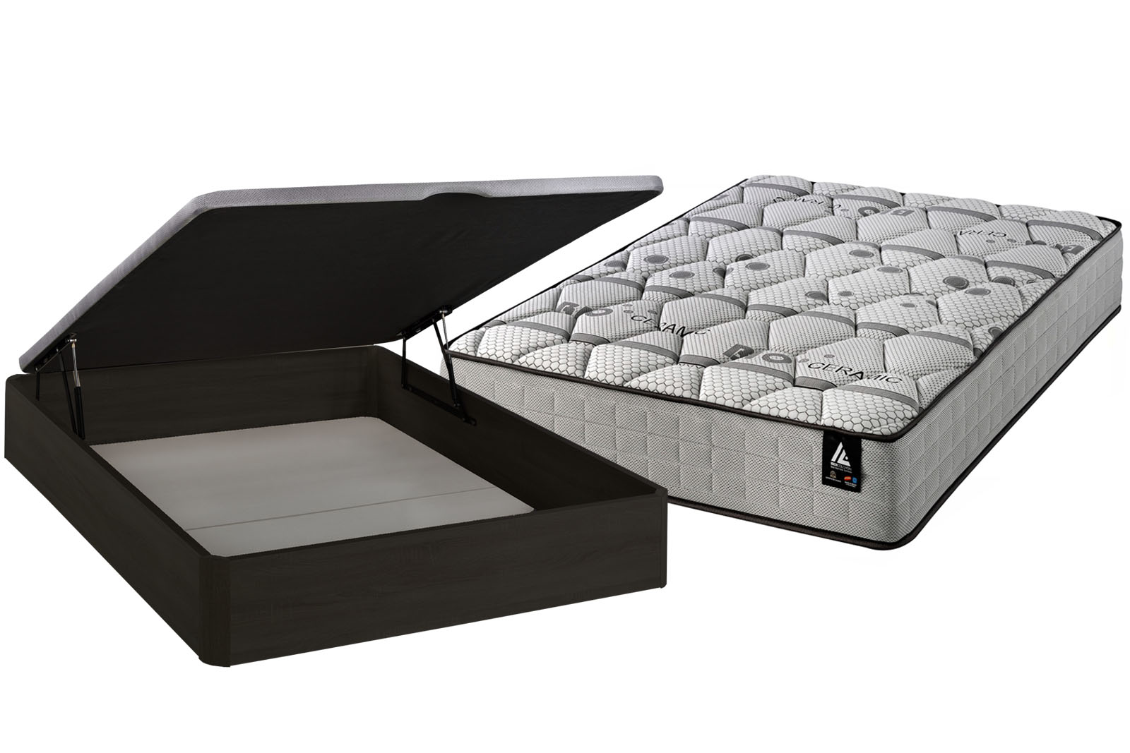 Pack canapé abatible Wengué y Colchón Bio Memory 90x200